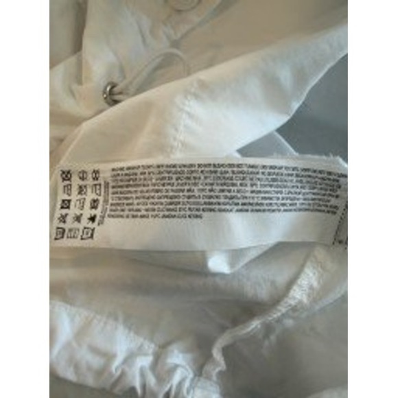 MNG Mango White 100% Cotton Cropped Snap Front Shirt Adjustable Hem Size 4 - Picture 8 of 8